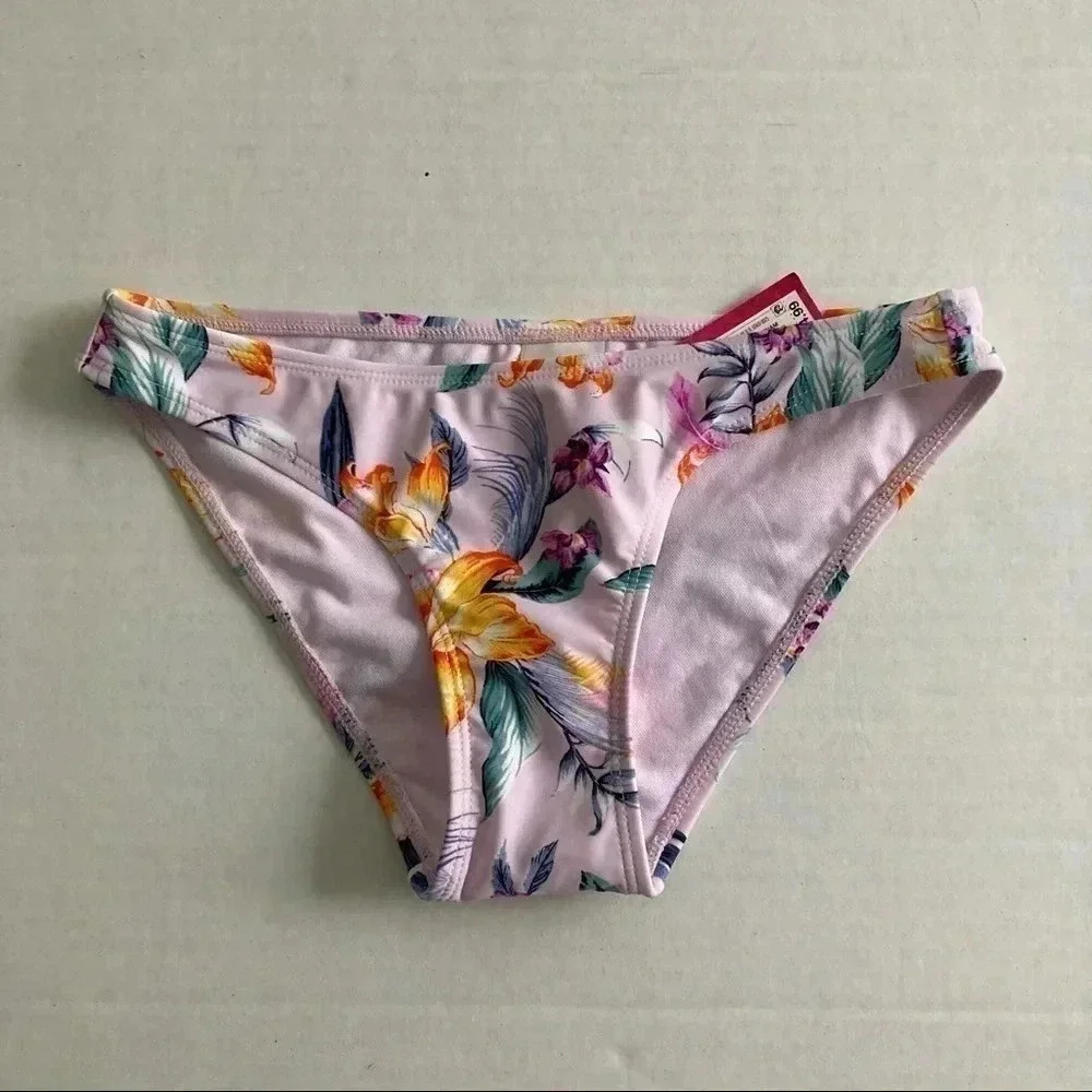 Xhilatation Hipster Purple Floral Flower Bikini Bottom XS